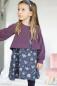 Preview: Baumwolljersey kleine Monster Rosa auf Anthrazit Mrs.Mint Design by Swafing